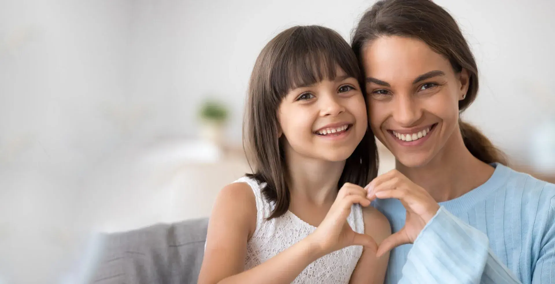 Two smiling girls